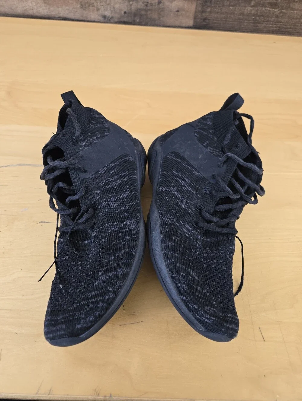 Rebel Revolution Black Cheer Knit Fabric Athletic Shoes Wmn Size 38 US 7 Lace Up